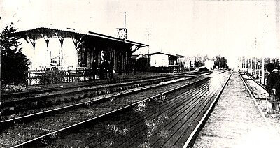 The earliest known photograph of the Princeton Junction Train Station - c. 1870s