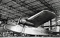 陸上仕様に改造された後のG-AEZF、1948年。