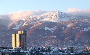 Panorama Sofije i planine Vitoše