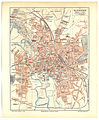 1895 zeigt der Stadtplan von Meyers schon einen dichteren Stadtausbau