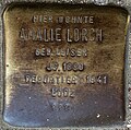 Stolperstein für Amalie Lorch (Alteburger Straße 11)