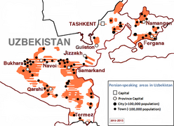 Розселення таджиків в Узбекистані