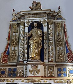 Retable de saint Joseph dans la chapelle latérale Nord.