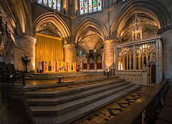 The altar The Altar at Tewkesbury Abbey, UK.jpg