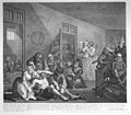 Image 10A Rake's Progress, Plate 8, 1735, and retouched by William Hogarth in 1763 by adding the Britannia emblem. (from Political cartoon)