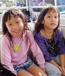 Monozygotic twins are identical twins. Twin studies help to reveal epigenetic differences related to various aspects of psychology. TwinGirls.jpg