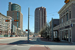 Looking east along Blackburn Street in Uptown