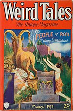 Weird Tales cover image for March 1929