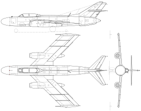 vue en plan de l’avion