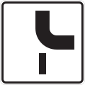 Priority route at junction