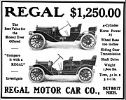 1908 Regal advertisement Cycle & Automobile Trade Journal