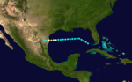 1909 Atlantic hurricane 2 track.png