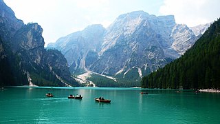 Le lac de Braies, point de départ de l'alta via no 1.