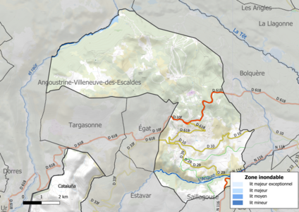 Carte des zones inondables.