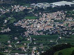 Aerial view of Alano di Piave
