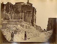 Ruine des französischen Konsulats nach dem britischen Beschuss von Alexandria 1828