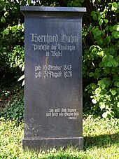 Bernhard Duhm (1847–1928), Theologe, Grab auf dem Friedhof Wolfgottesacker, Basel