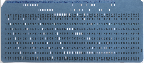 Punch Cards from Very, Very Old Computers