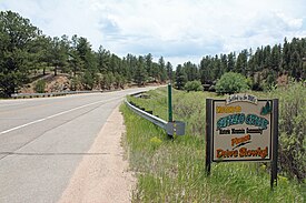 Entering Buffalo Creek from the north.