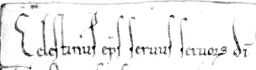 Celestine II's signature
