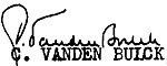 Signature de Charles Vanden Bulck