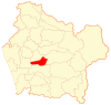 Location of the commune of Padre Las Casas in the منطقه آرائوکانیا