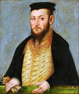 Портрет польского короля Сигизмунда II кисти Лукаса Кранаха Младшего, около 1553