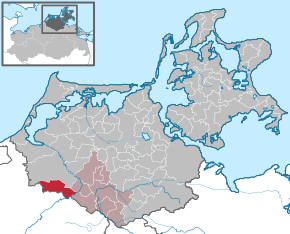 Poziția Dettmannsdorf pe harta districtului Vorpommern-Rügen