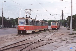 Dnieprodzerzhinsk tram which crashed on June 2, 1996.