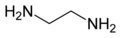 Structural formula of ethylenediamine