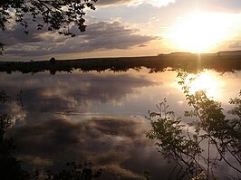 Zonsondergang bij Fazenda Tranqueira