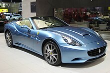 The purchase of an up-market sports car carries both financial risk and social risk, because it is an expensive purchase and it makes a highly visible statement about the driver. Ferrari California1.jpg