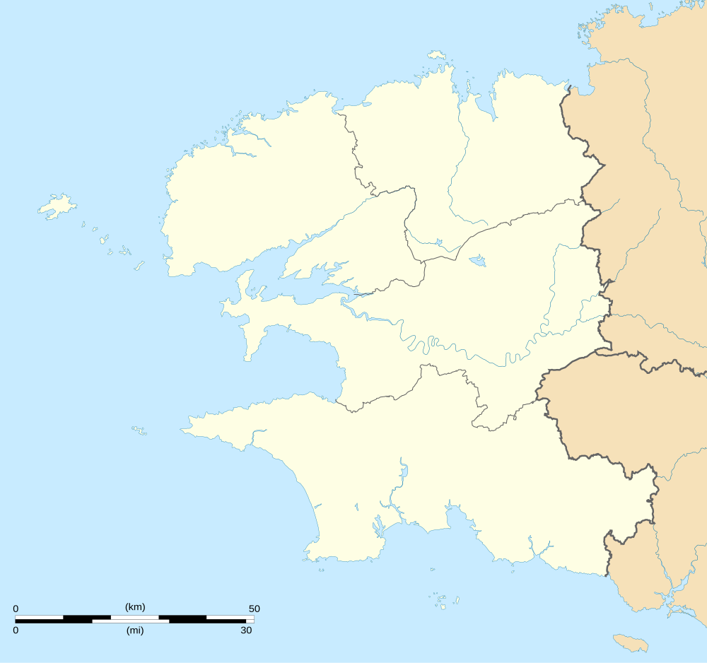 Carte des phares du Finistère