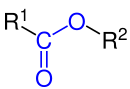 Carbonsäureester; R1 und R2 sind Organylreste