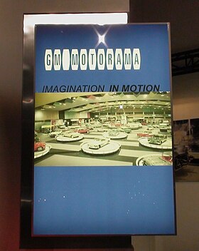 Affiche publicitaire GM Motorama : Imagination In Motion (Imagination en Mouvement)