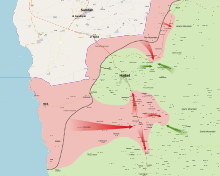 Situation in Hajjah governorate as of February 9, 2019 Hadad Offensive (2018).svg