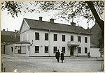 Polisstationen på Husargatan 1 i Haga. (1913)