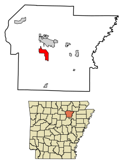 Location of Southside in Independence County, Arkansas.