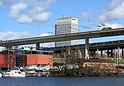 Johanneshovsbron med Skanstullsbron i bakgrunden, 2006.