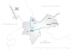 Distrikte vaan kanton Basel-Stadt