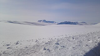 Zona de esquí de Kvænangsfjellet, al este de la ruta E6.