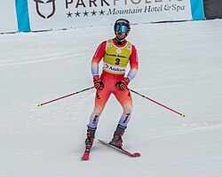 Loïc Meillard beim Weltcupfinal 2023
