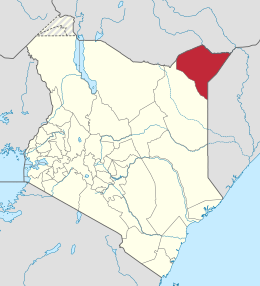 Contea di Mandera – Localizzazione