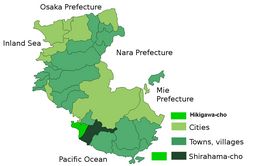 Kaart van Hikigawa