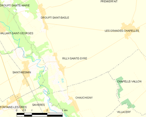 Poziția localității Rilly-Sainte-Syre