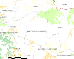Poziția localității Saint-Forgeux-Lespinasse