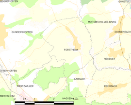 Mapa obce Forstheim