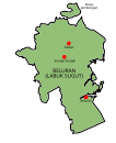 Map of Beluran District, Sabah 沙巴州比鲁兰县地图