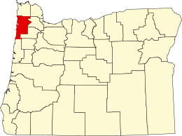 Contea di Tillamook – Mappa