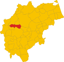 Localisation de Castelraimondo